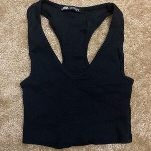Zara Black Crop top
